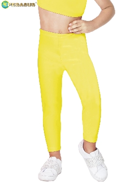 LEGGINS DANZA LYCRA GIALLO BABY